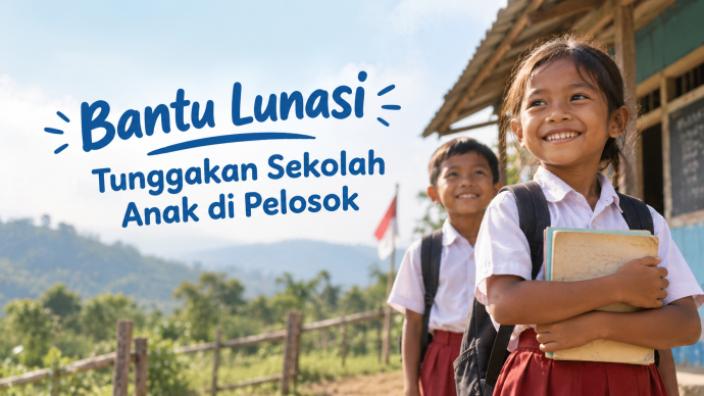 Bantu Lunasi Tunggakan Sekolah